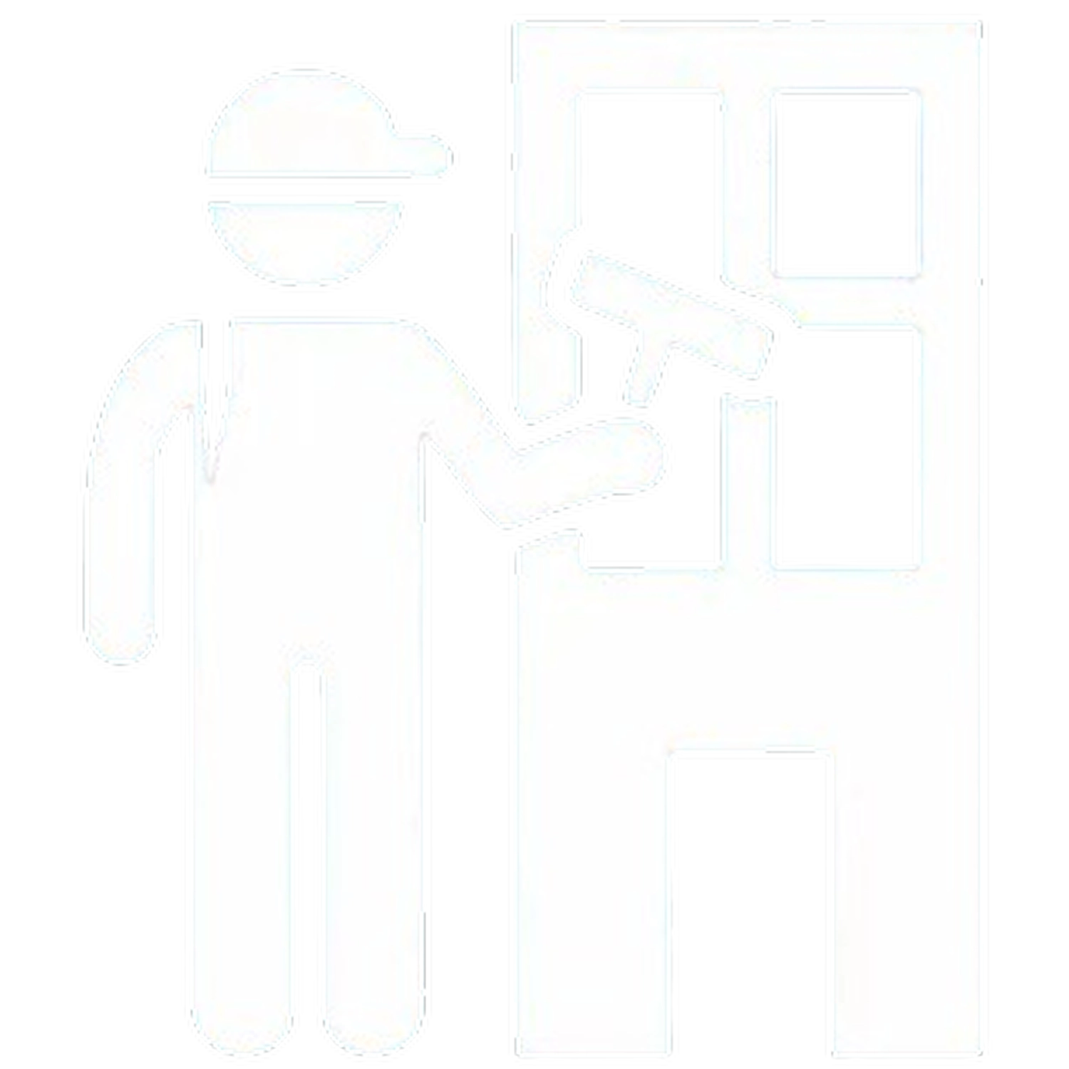 F.A.C Service - Abbruch, Schadstoffsanierung, Baureinigung und Gebäudereinigung - Glasreinigungssymbol